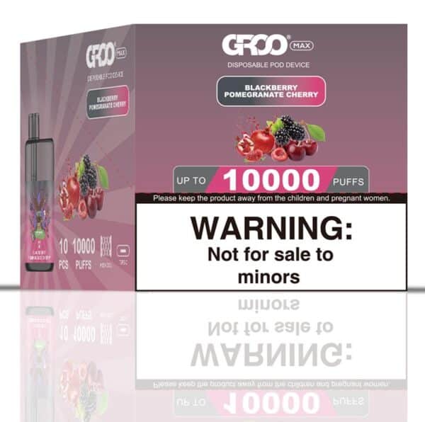 GROO MAX–BLACKBERRY POMEGRANATE CHERRY–10 PACK BULK
